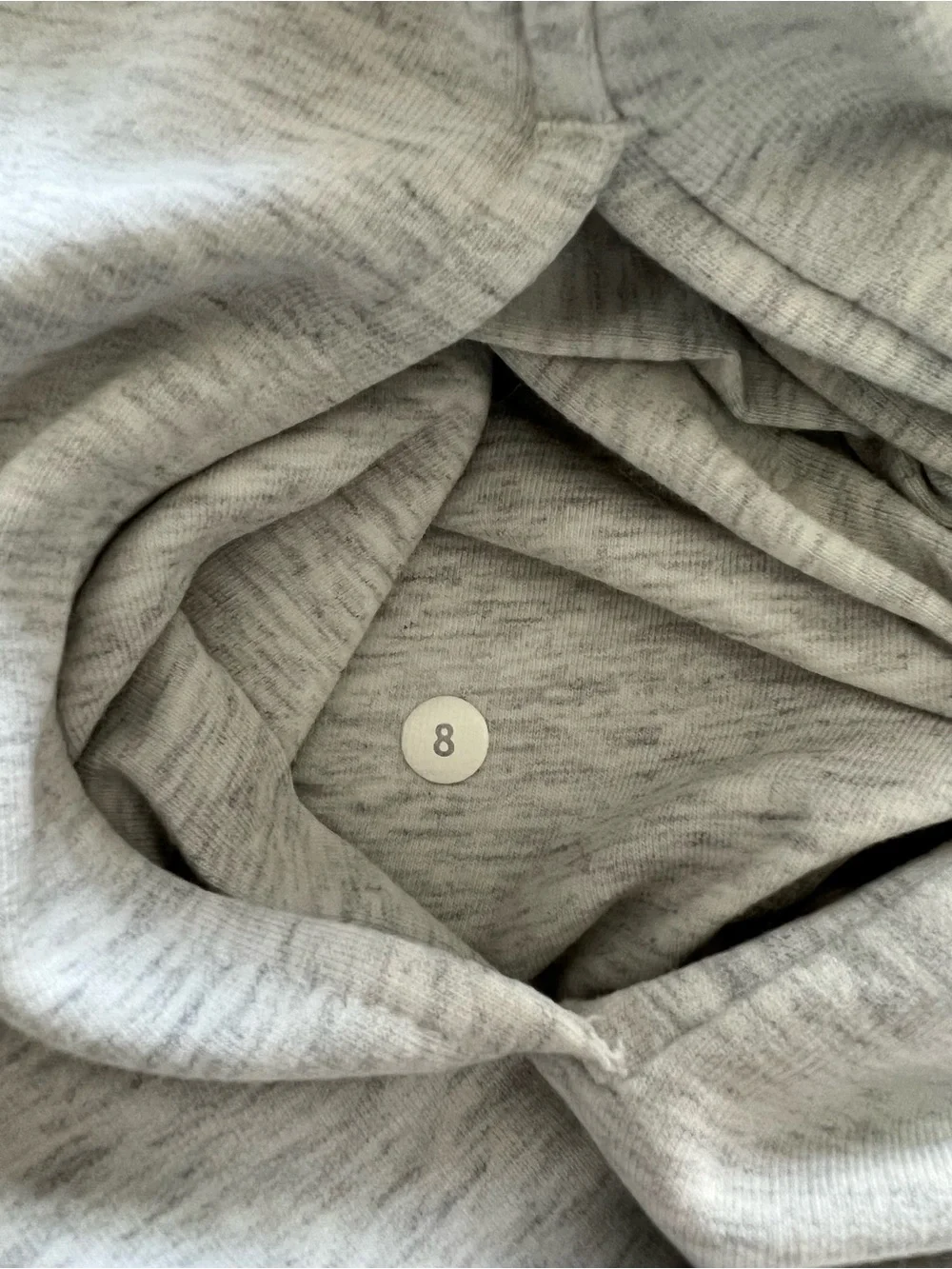 Lululemon Studio Hoodie Sage Satin Lined Size 8 Rare Wrap Hood - Picture 5 of 5